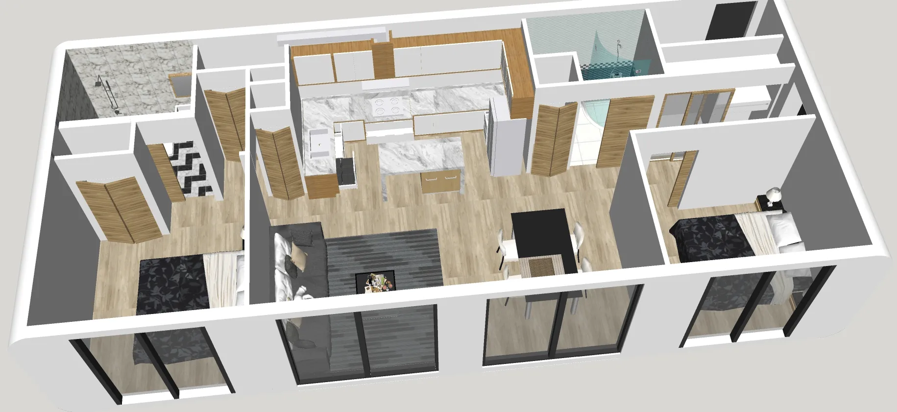 South Beach Two Bedroom Container Home
