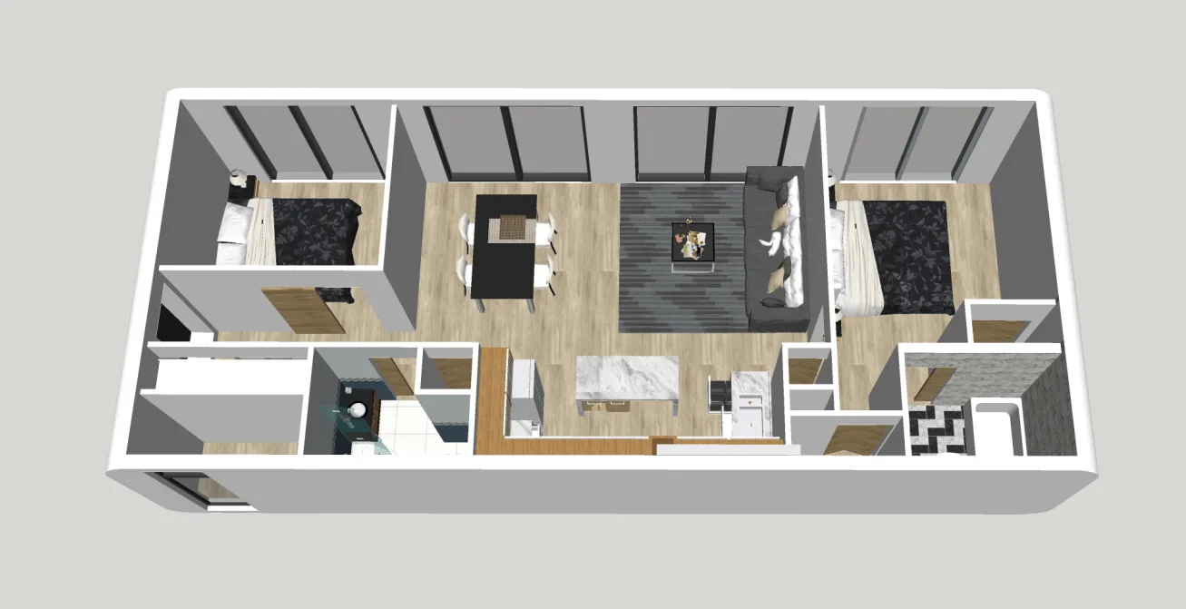 South Beach Two Bedroom Container Home