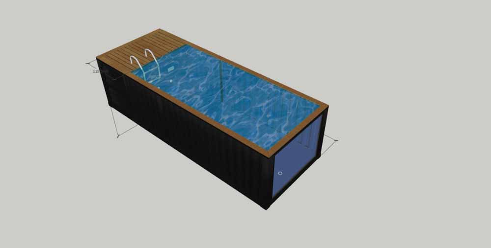 20 foot container pool designs